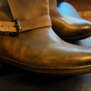Vintage foundry company, leather boot